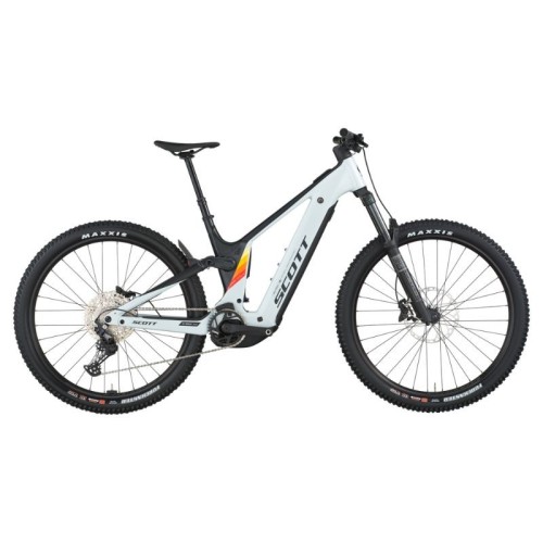 Bicicleta de montaña eléctrica Scott Patron 930 Cumulus blanca y negra (modelo 2026)