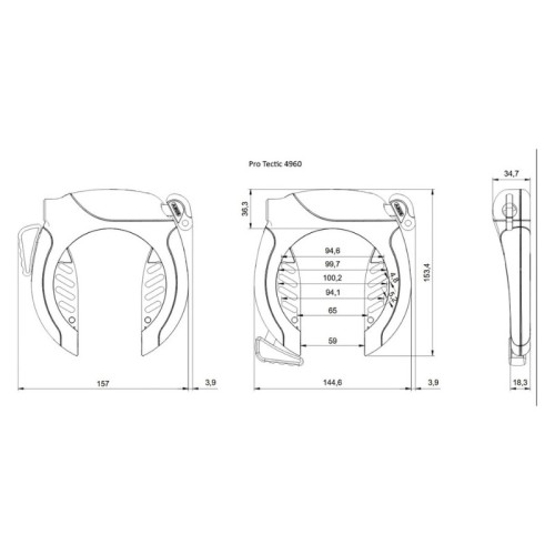 Blocco telaio Abus 4960R Pro Tectic