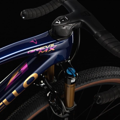 Bicicleta de gravel Pinarello Grevil MX Sram XX SL Eagle AXS Azul Medianoche