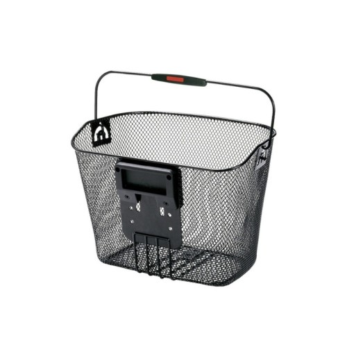 Klickfix black steel mesh basket