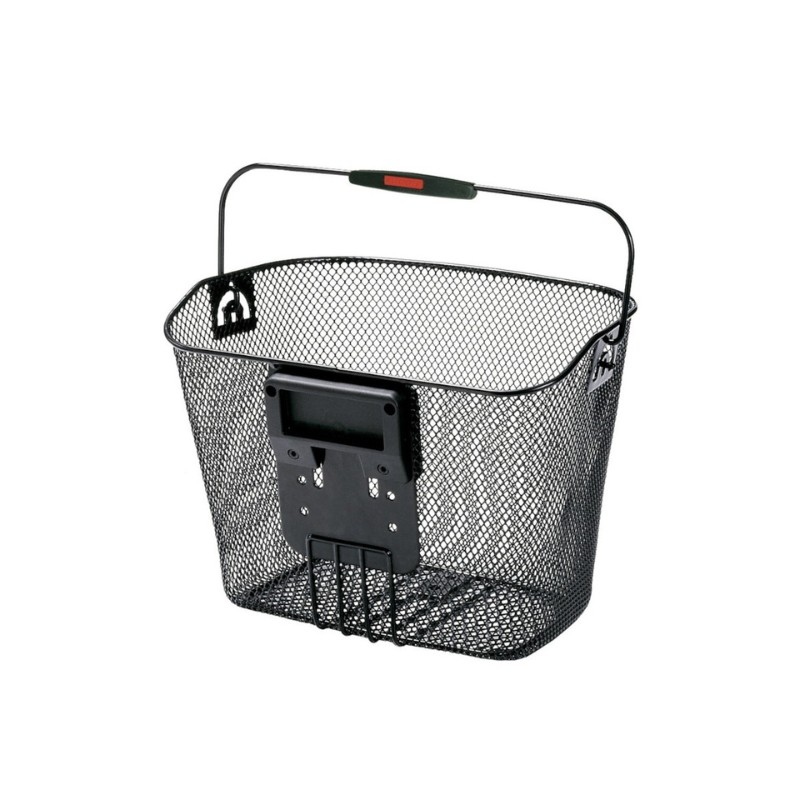 Klickfix black steel mesh basket