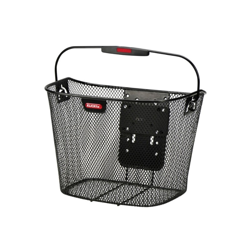 Klickfix basket black steel mesh