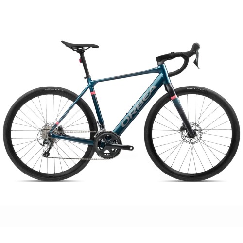 Orbea Gain D40 Borealis Elektro-Rennrad Blau Matt - Schwarz Matt