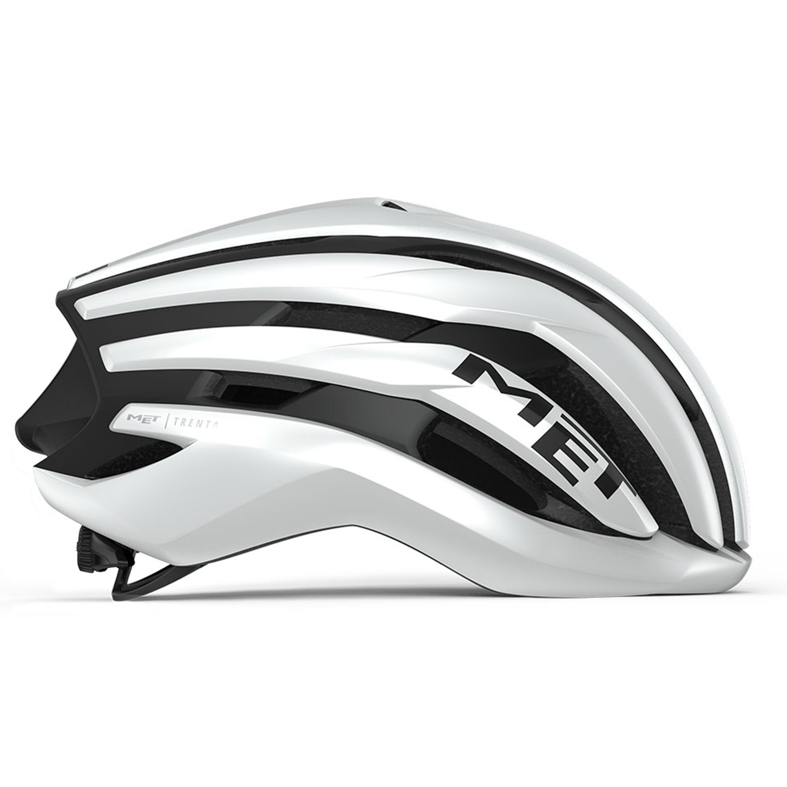Casco de ciclismo de carretera MET Trenta MIPS Blanco Negro / Acabado Mate Brillante (BN1) - 3HM126CE00