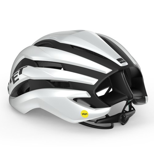MET Trenta MIPS Rennradhelm Weiß Schwarz / Matt Glänzend (BN1) - 3HM126CE00