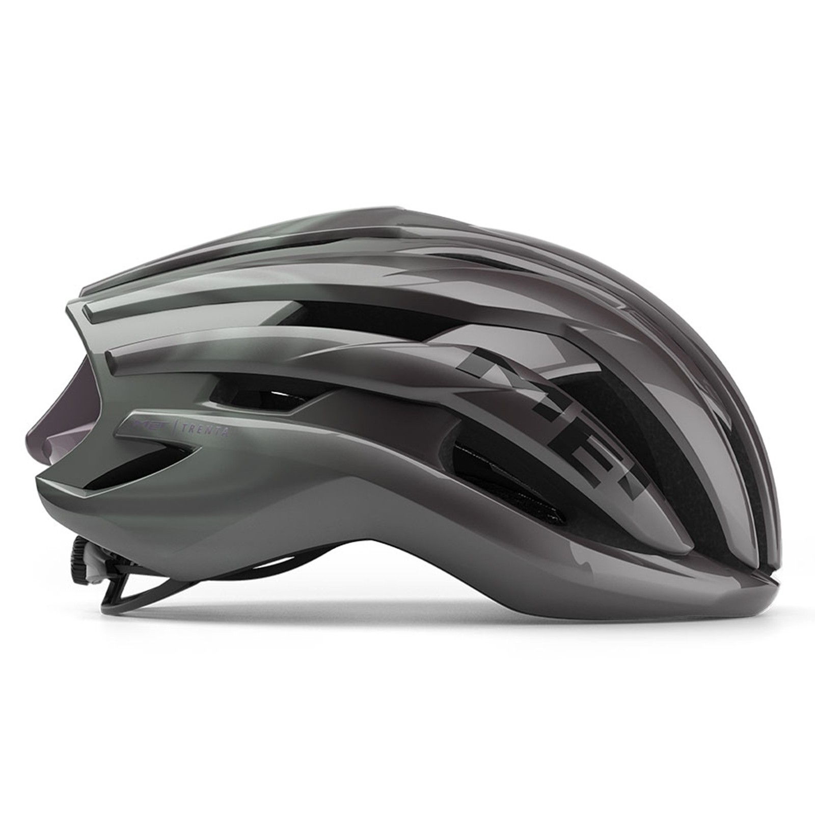 Capacete de ciclismo de estrada MET Trenta MIPS Cinza Opal / Brilhante (GO1) - 3HM126CE00