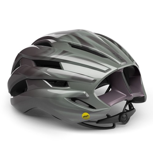 Capacete de ciclismo de estrada MET Trenta MIPS Cinza Opal / Brilhante (GO1) - 3HM126CE00