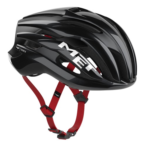 MET Trenta MIPS Black Red / Glossy (BR1) road Bike Helmet - 3HM126CE00