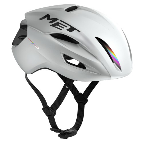Casco da ciclismo su strada MET Manta MIPS olografico bianco lucido (BI1) - 3HM133CE00
