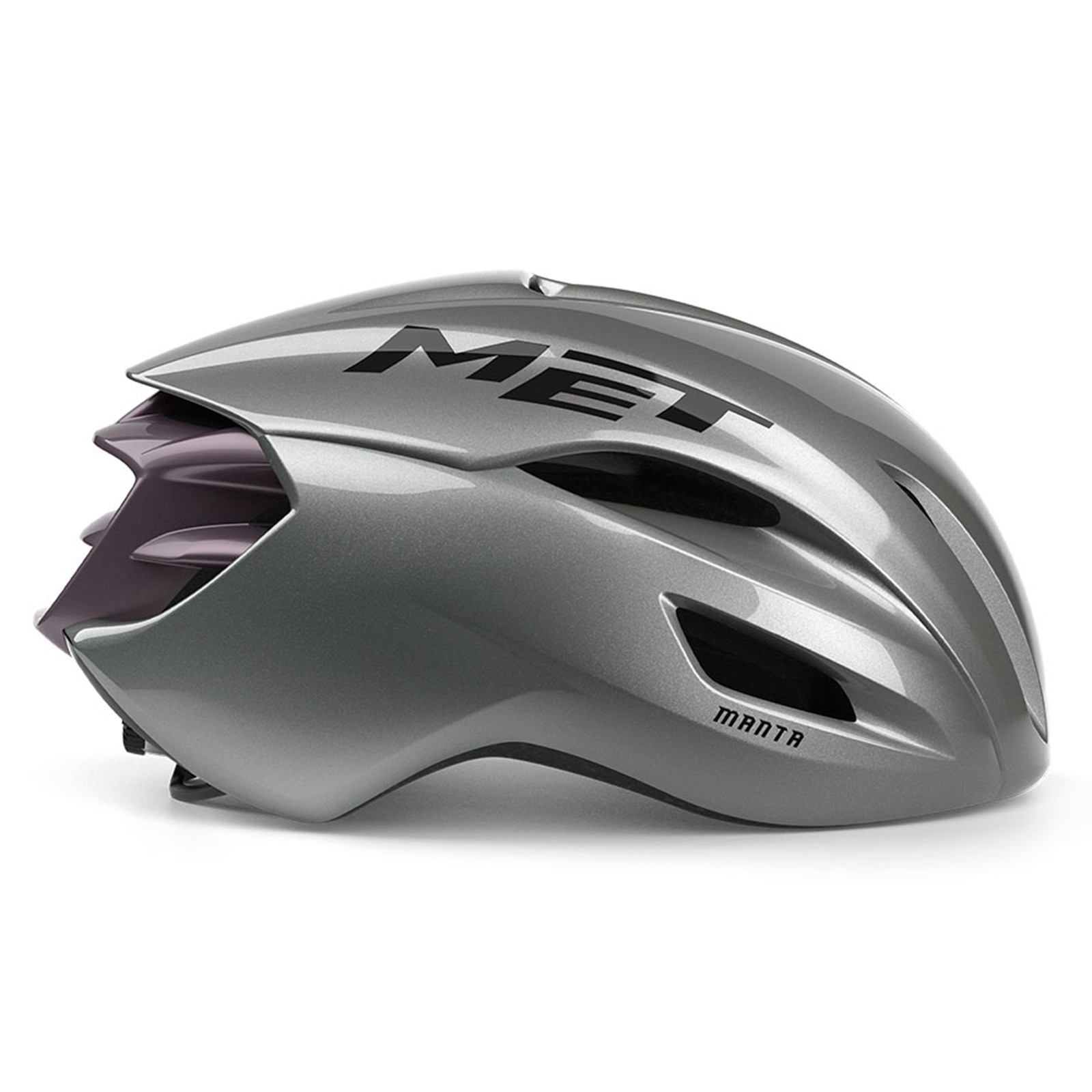 Capacete de ciclismo de estrada leve MET Manta MIPS Opal Gray Glossy (GO1) - 3HM133CE00
