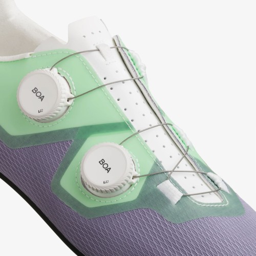 Chaussures vélo route Fizik Lyra - Violet Lavande / Vert Menthe
