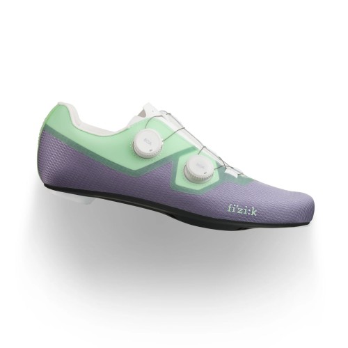 Zapatillas de ciclismo de carretera Fizik Lyra - Morado lavanda / Verde menta