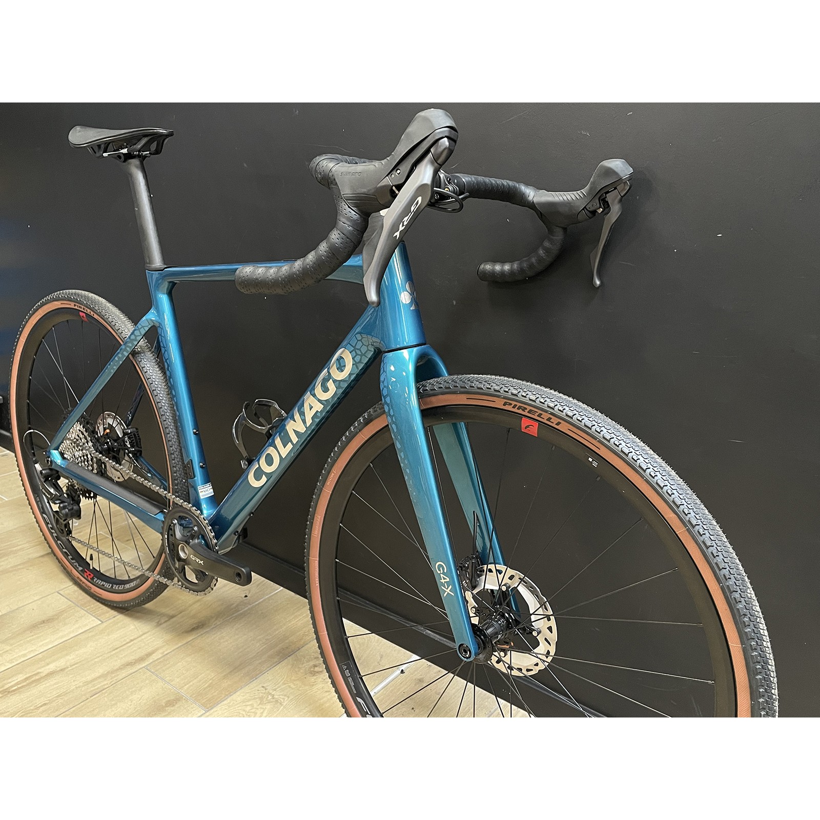 Vélo de gravel Colnago G4-X Shimano GRX Fulcrum Rapid Red 900 DB Bleu