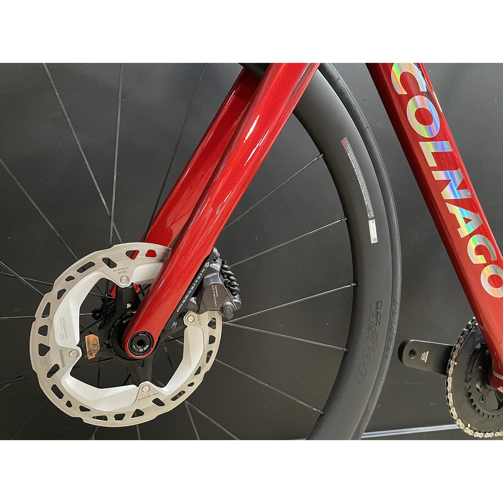 Vélo de route Colnago V4 Shimano Ultegra R8170 DI2 12V Vision SC 45 Rouge