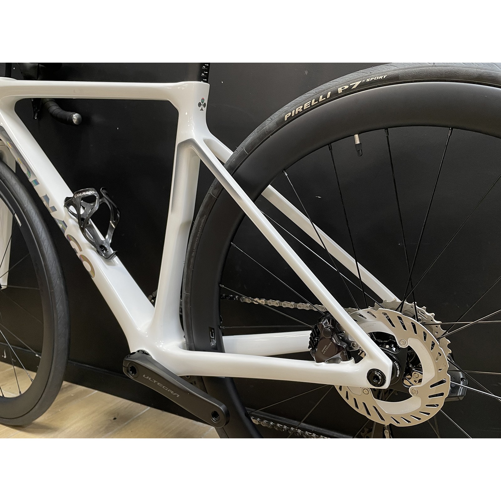 Bicicletta da corsa Colnago V4 Shimano Ultegra R8170 DI2 12 velocità Vision SC 45 bianca