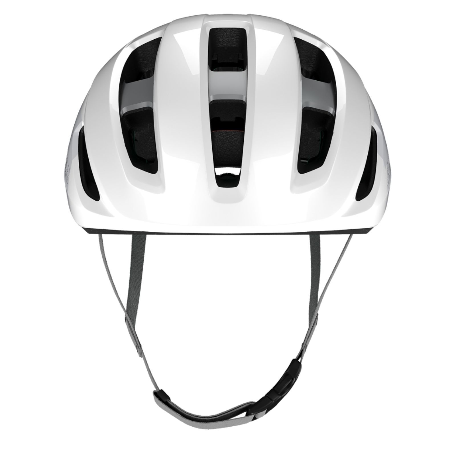 Capacete de ciclismo Lazer Sphere KinetiCore branco e prata