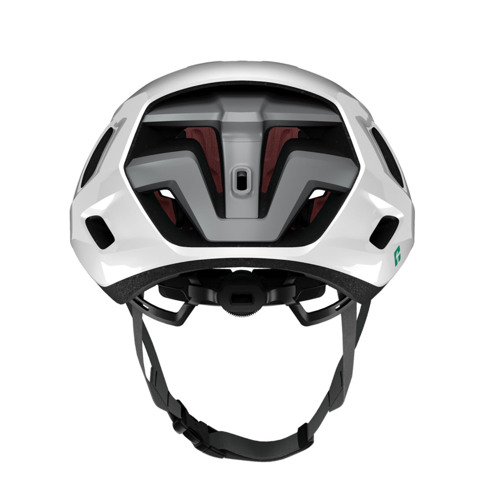 Capacete de ciclismo Lazer Sphere KinetiCore branco e prata