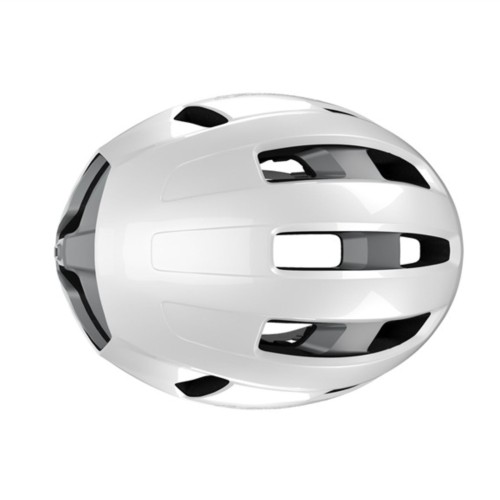 Casco de bicicleta Lazer Sphere KinetiCore blanco y plateado