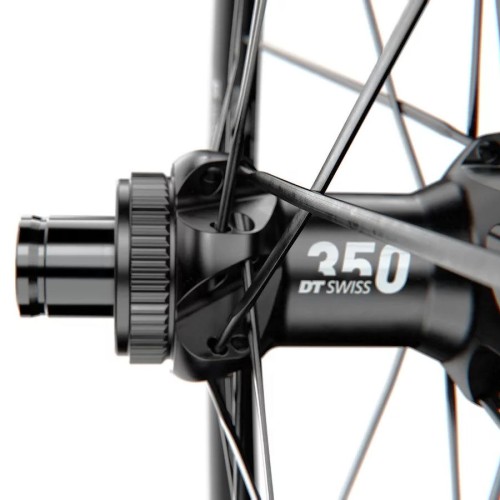 Set van twee DT Swiss PR 1600 Spline 23 Disc aluminium wielen - Shimano HG