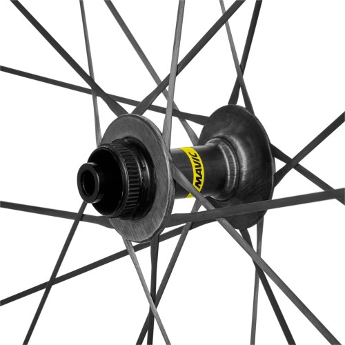 Pair of Mavic Cosmic Ultimate 45 Disc CL 700 carbon wheels