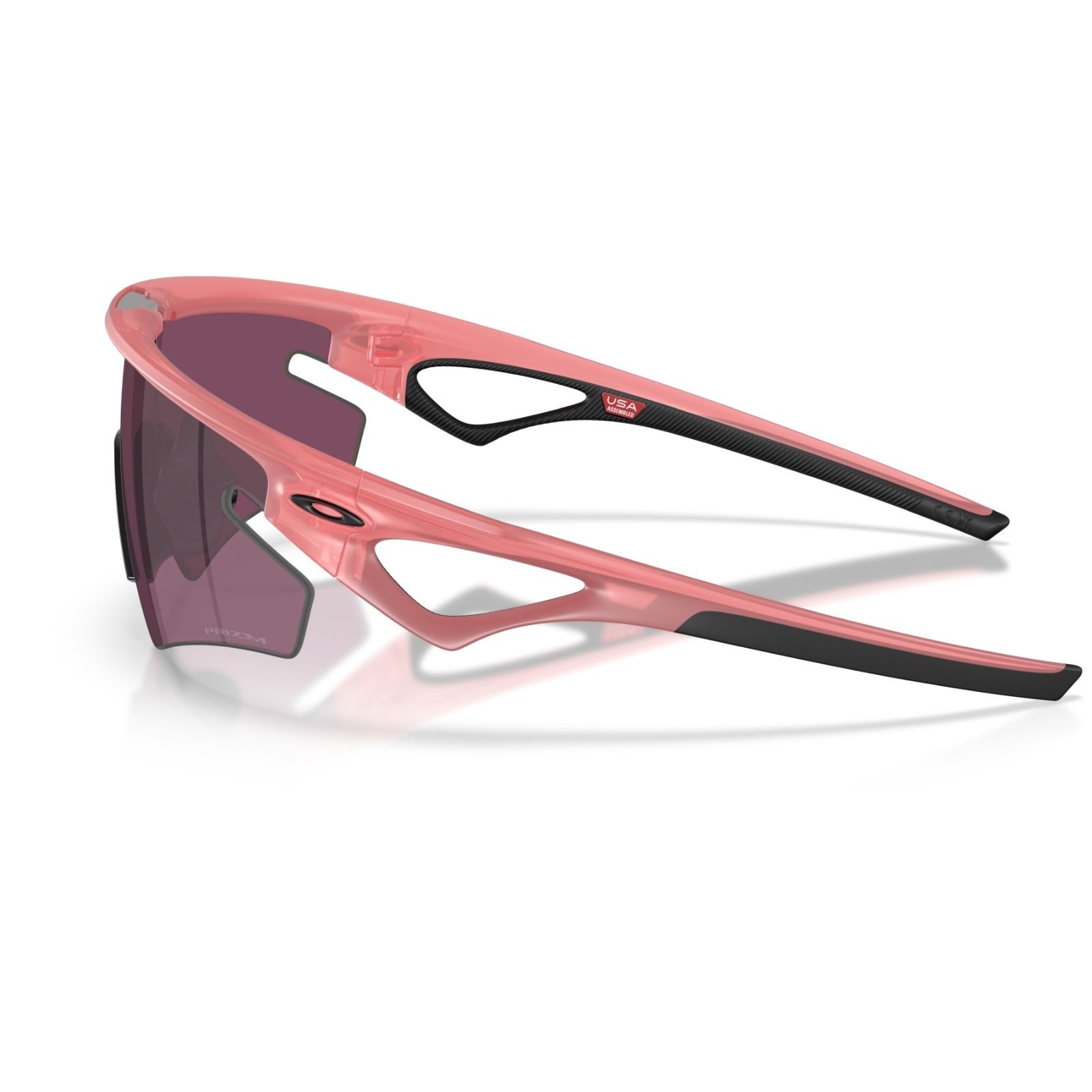Óculos de ciclismo Oakley Sphaera Slash Matte Trans Paloma / Prizm Road Black OO9499-1336
