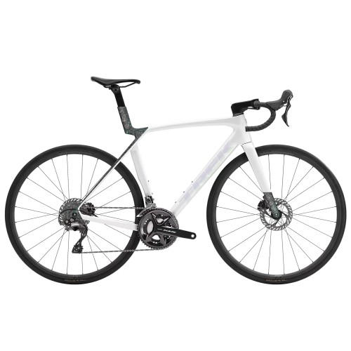 Trek Madone SL 5 Gen.8 Shimano 105 Glanzend Kristalwit / Mat Diep Rook Carbon Racefiets 2026