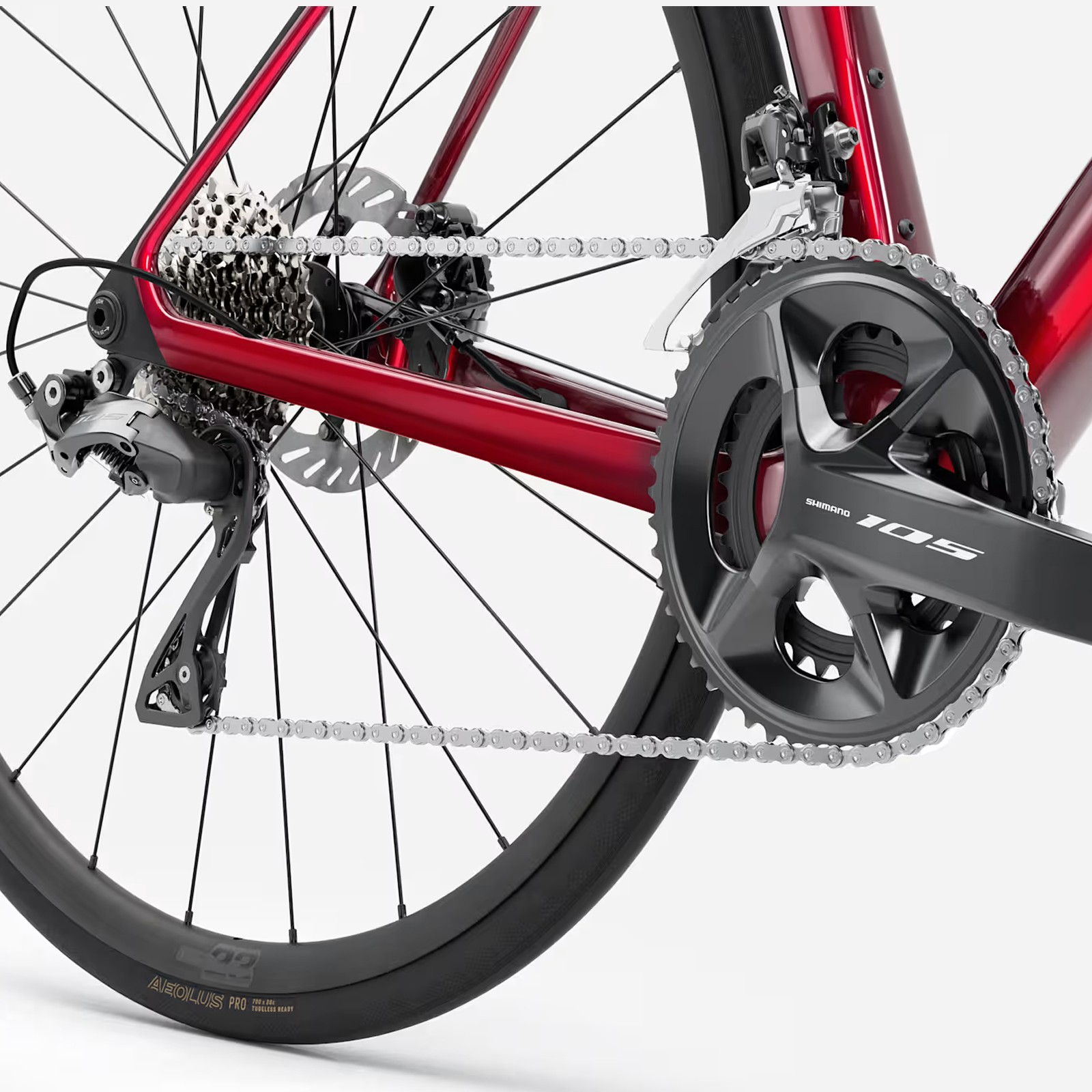 Trek Madone SL 5 Gen.8 Shimano 105 Gloss Fury Red / Matte Deep Smoke Carbon Racefiets 2026
