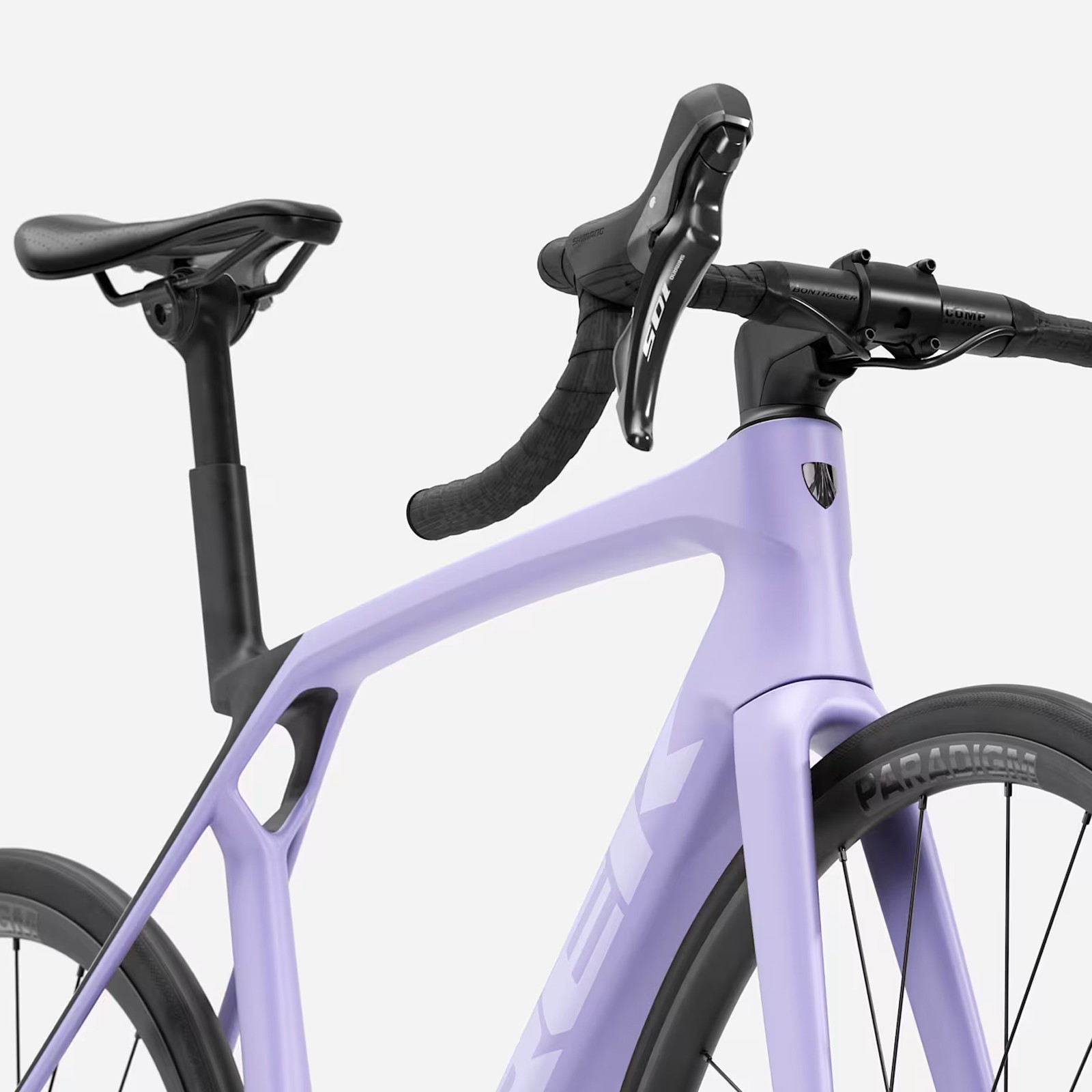 Bicicletta da corsa Trek Madone SL 5 Gen.8 Shimano 105 Matte Lavender Haze / Deep Smoke in carbonio, anno 2026