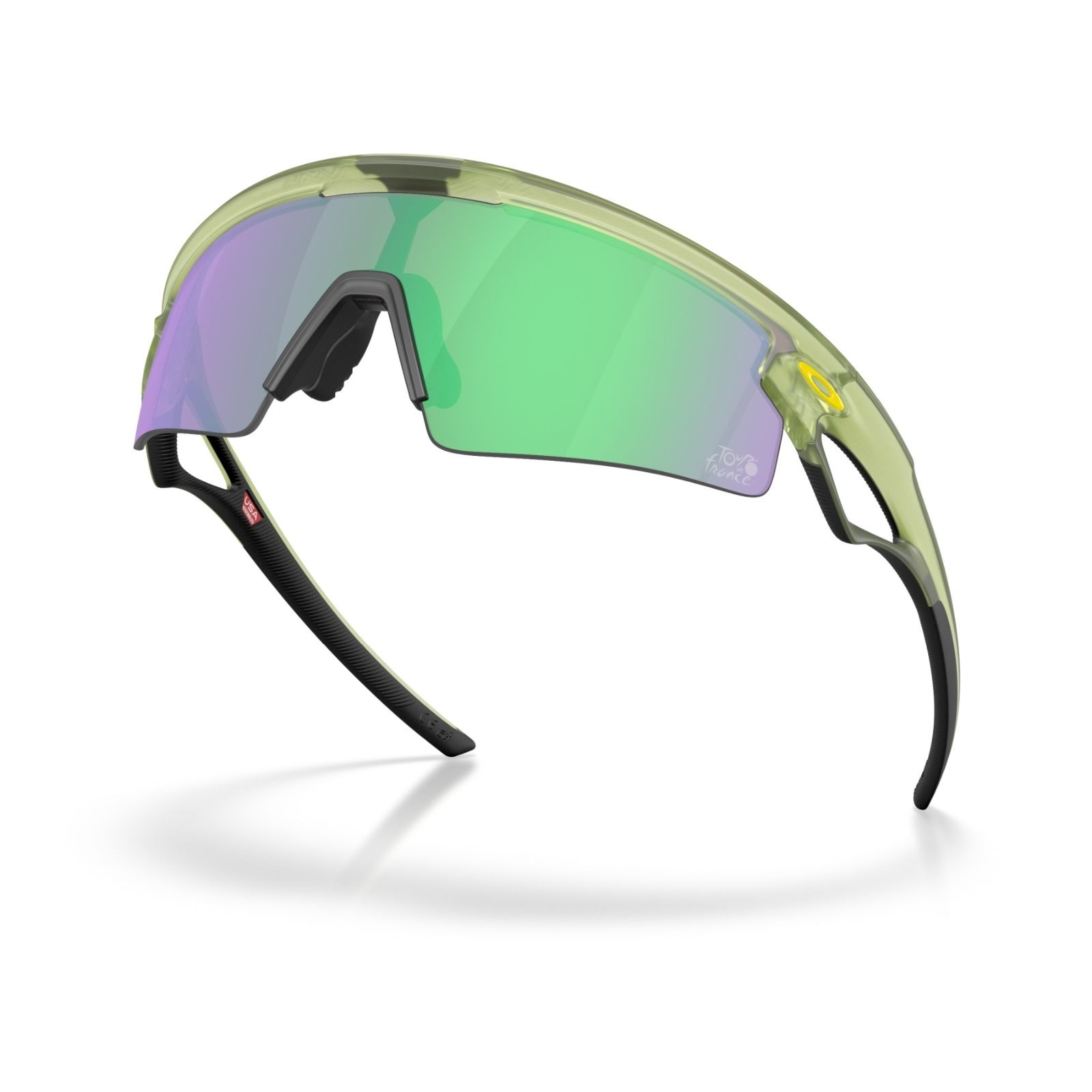 Gafas de sol para ciclismo Oakley Sphaera Strike Tour De France™ Edición 2026, color verde helecho mate / Prizm Road Jade OO9531