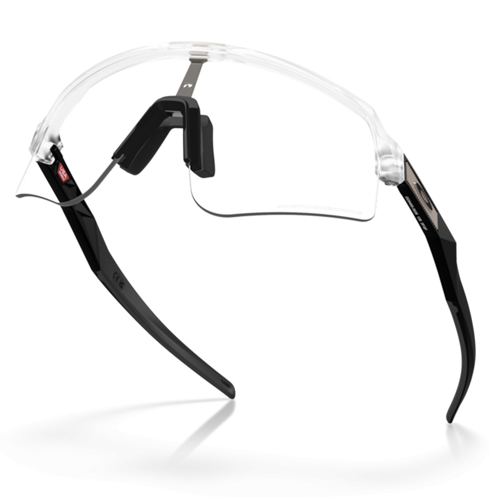 Oakley Sutro Lite Sweep Matte Clear / Clear To Black Iridium Photochromic Cycling Glasses OO9465-390