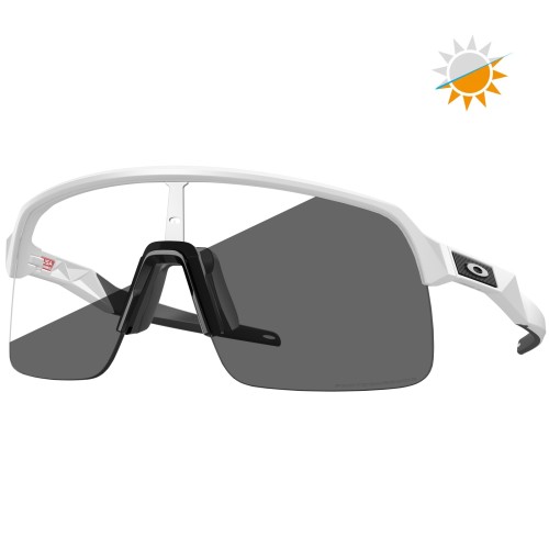 Oakley Sutro Lite Matte White / Clear To Black Iridium Photochromic OO9463 Cycling Glasses 46-39