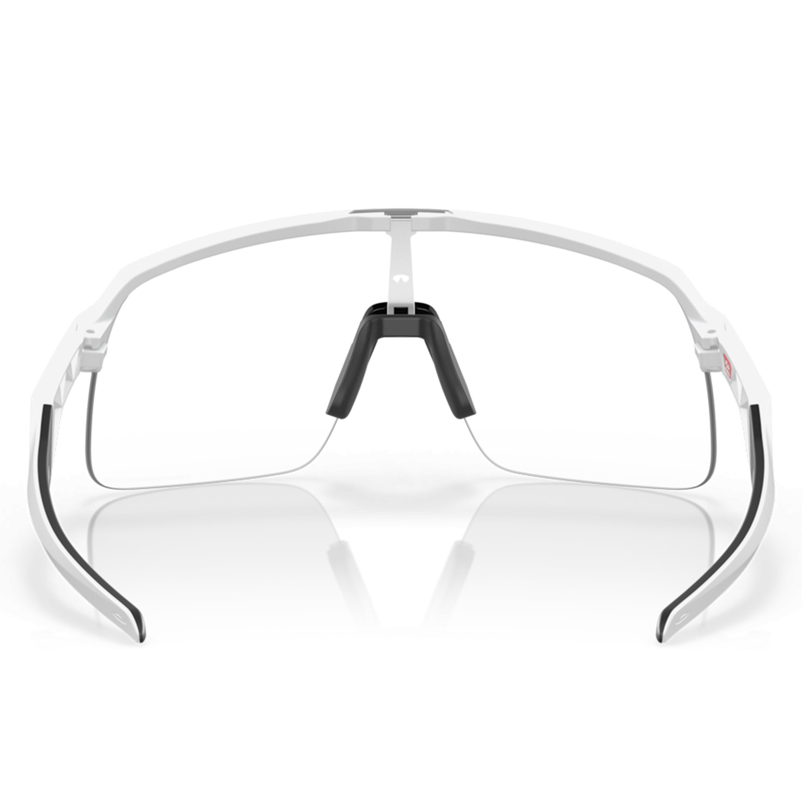 Occhiali da ciclismo Oakley Sutro Lite bianco opaco / trasparente con lenti fotocromatiche Iridium che si trasformano in nero OO