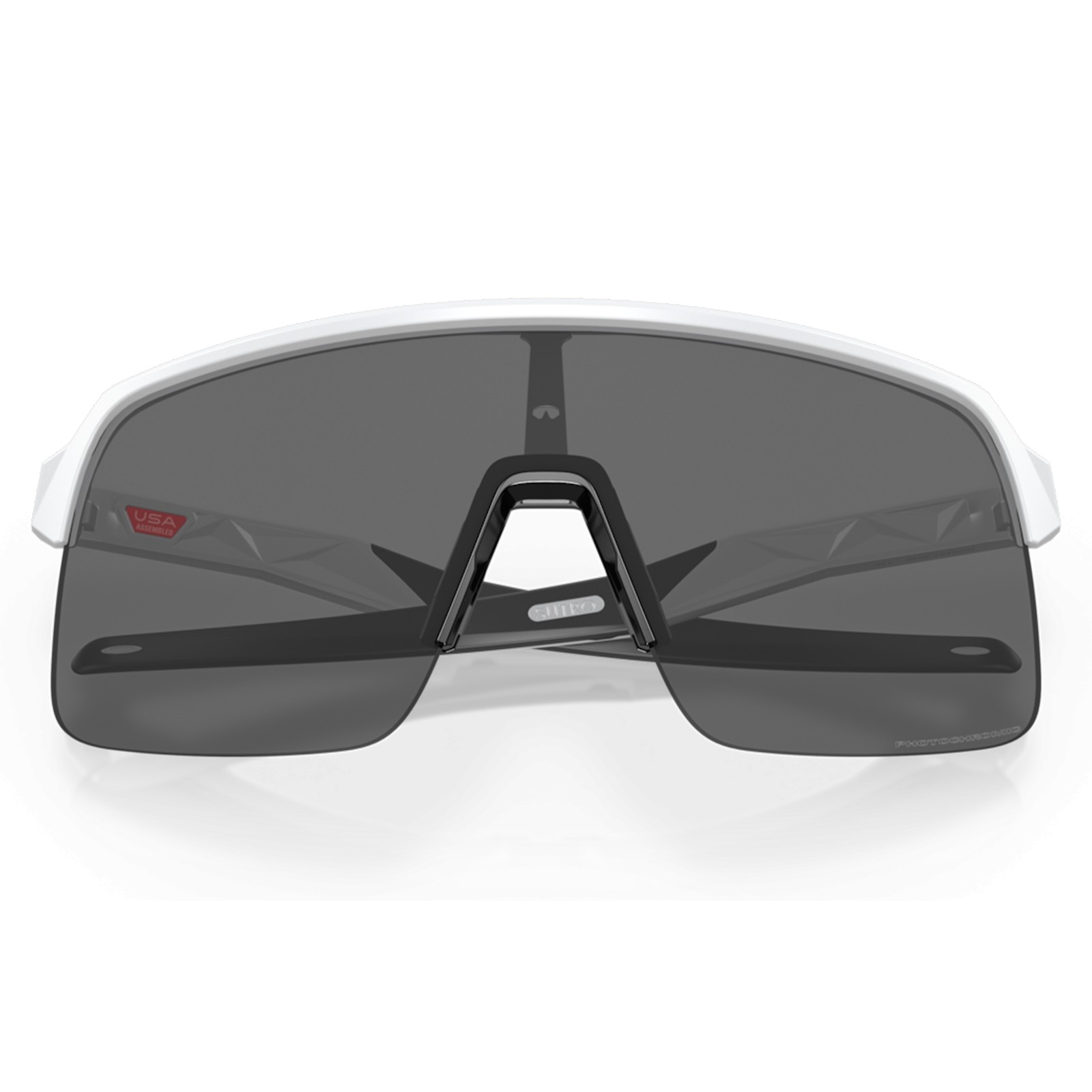 Oakley Sutro Lite Radbrille, mattweiß/klar zu schwarz, Iridium-Photochromic OO9463, Größe 46-39