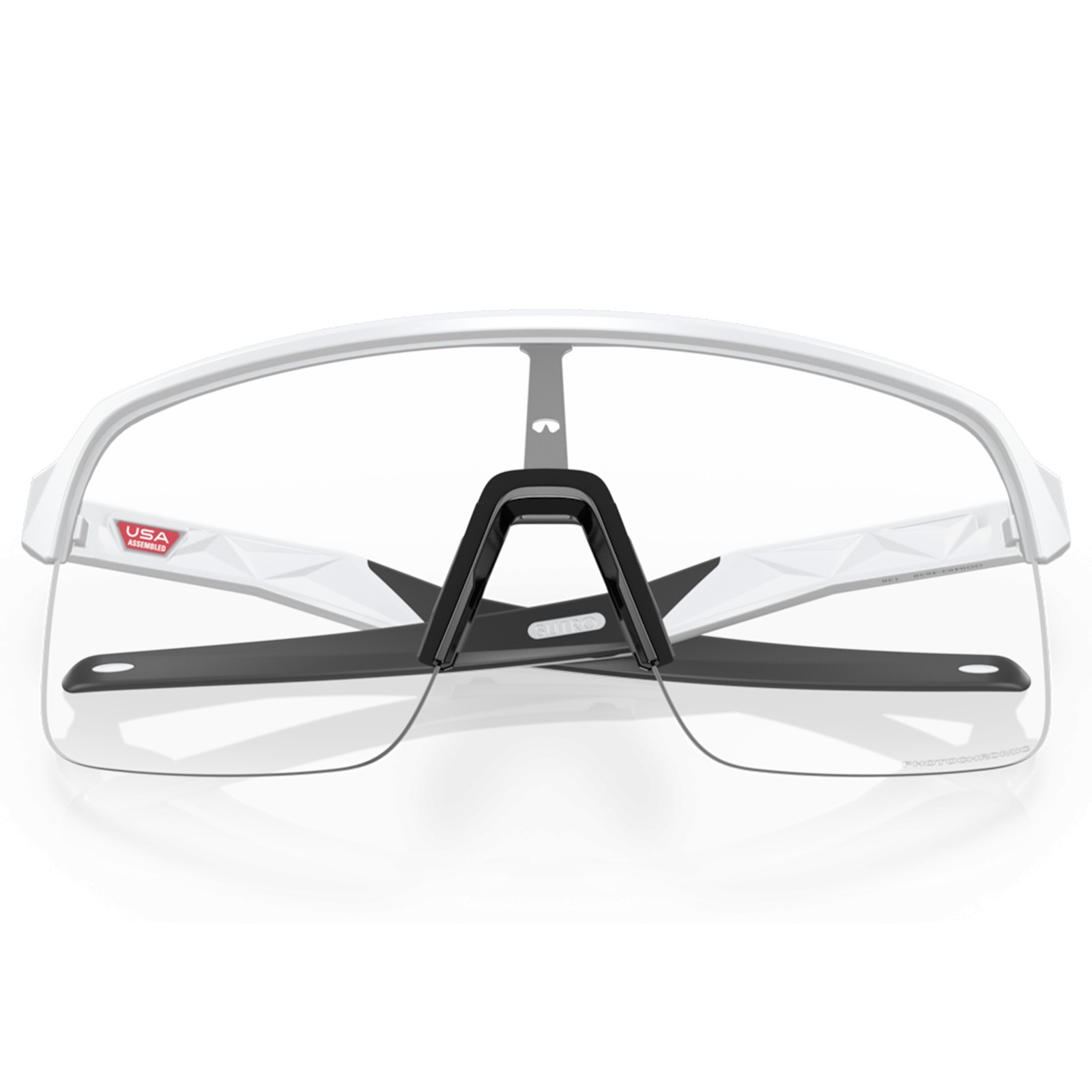 Oakley Sutro Lite Matwit / Transparant naar Zwart Iridium Fotochromisch OO9463 Fietsbril 46-39