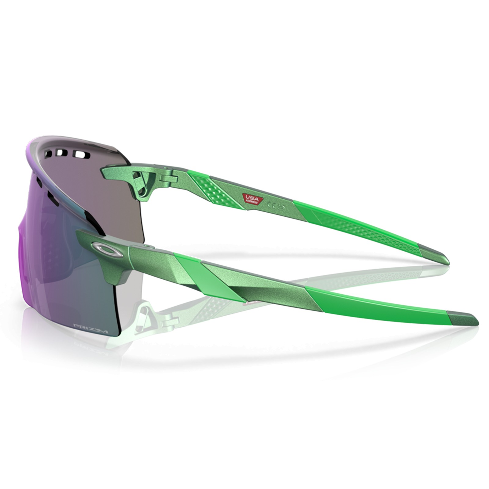 Oakley Encoder Strike Vented Gamma Green / Prizm Jade Cycling Sunglasses OO9235 04-39