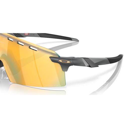 Oakley Encoder Strike Vented Matte Carbon / Prizm 24K Cycling Sunglasses OO9235 04-39