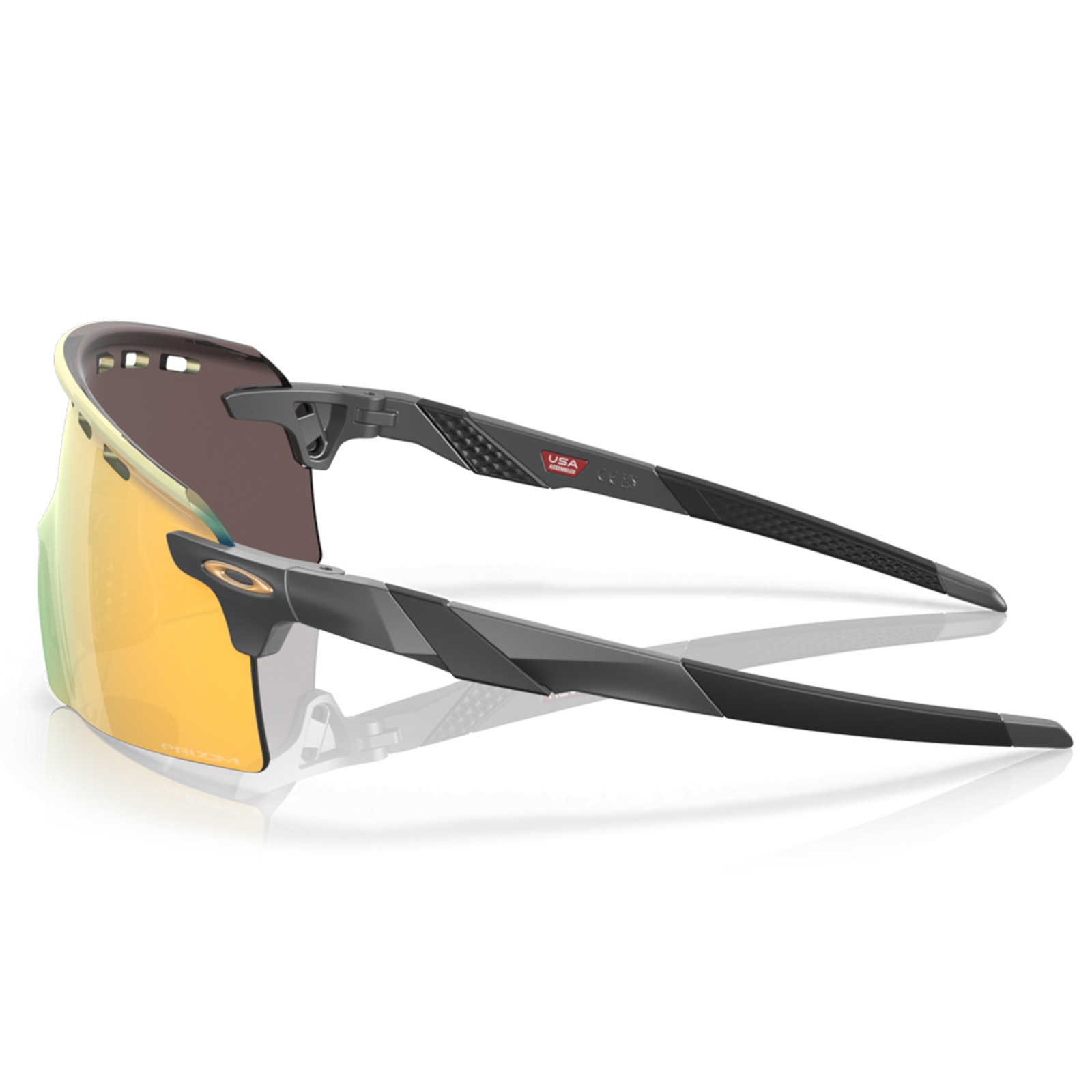 Oakley Encoder Strike Vented Matte Carbon / Prizm 24K Cycling Sunglasses OO9235 04-39