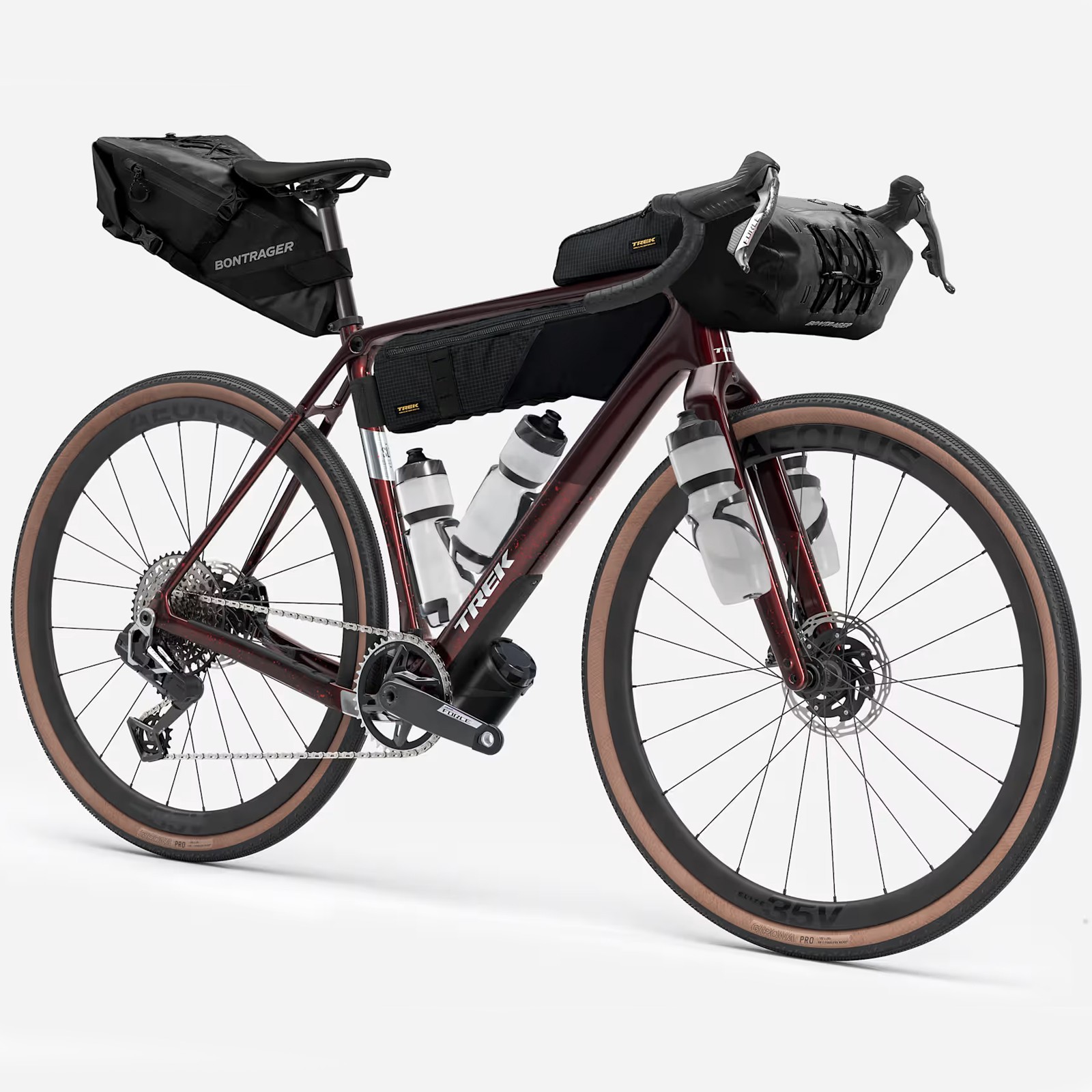 Trek Checkpoint SL 7 Gen.3 Force XPLR AXS E1 Dark Red / Carbon Red Smoke Splatter vélo gravel 2026