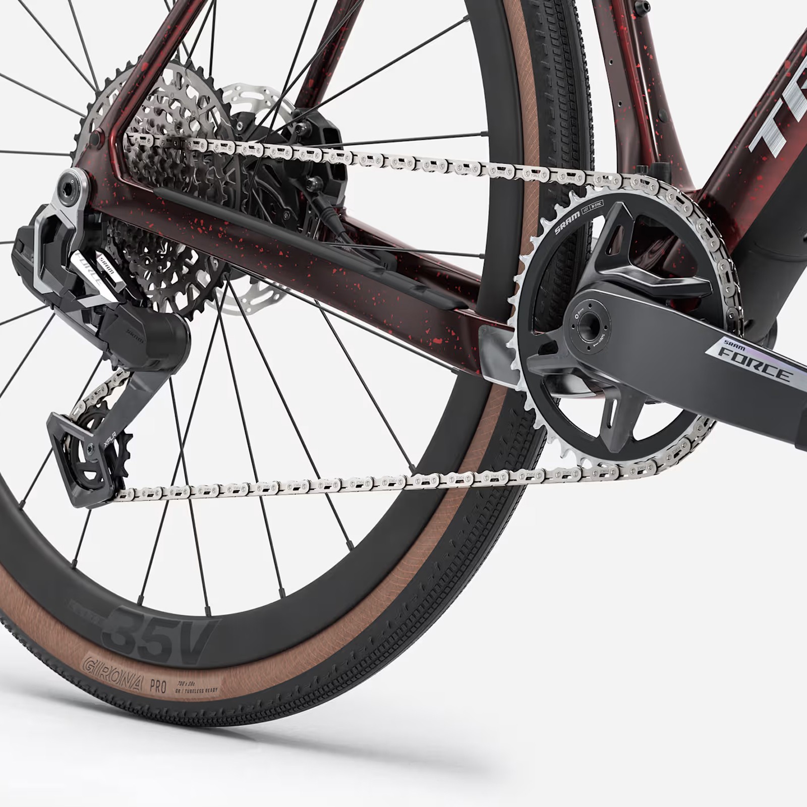 Trek Checkpoint SL 7 Gen.3 Force XPLR AXS E1 Dark Red / Carbon Red Smoke Splatter vélo gravel 2026