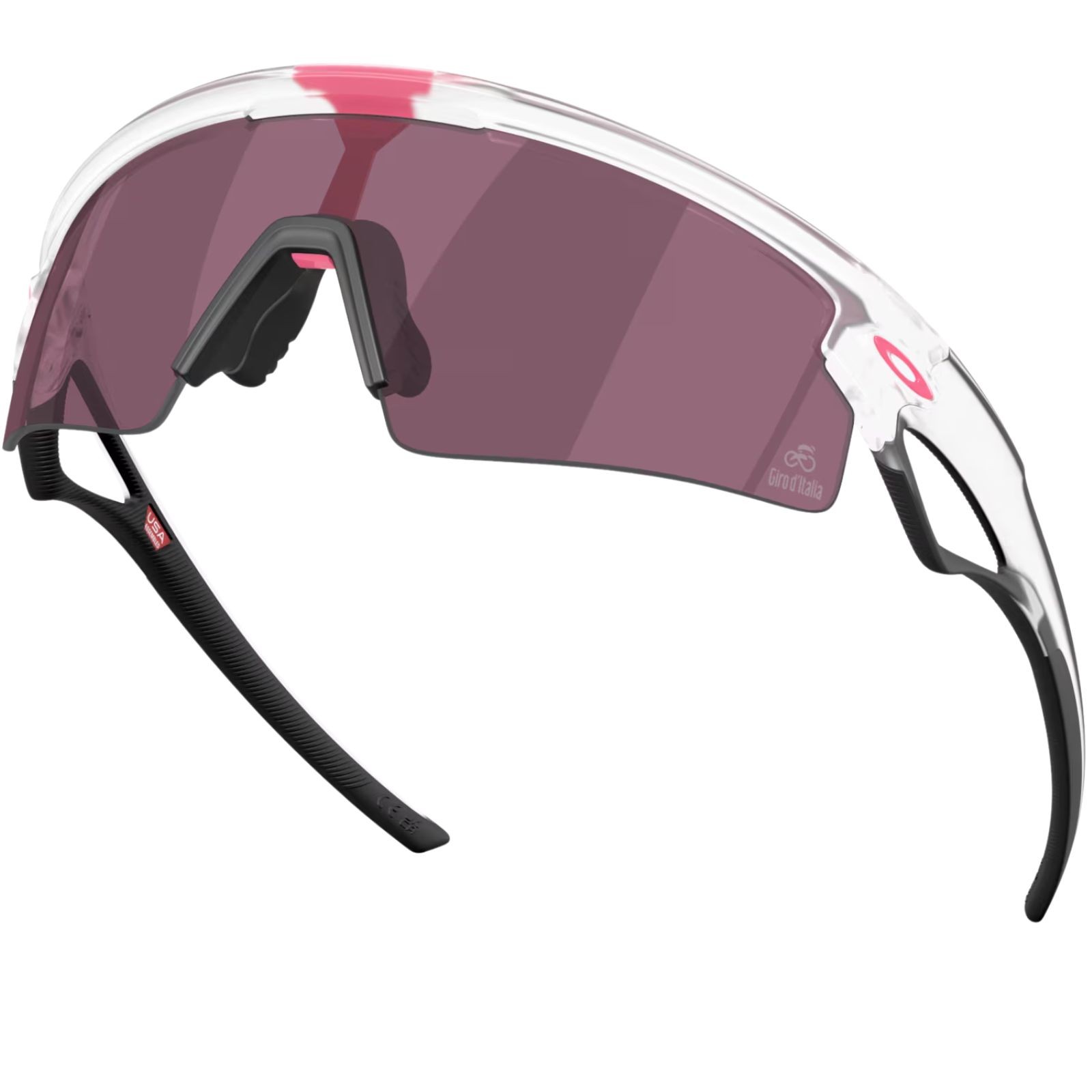 Oakley Sphaera™ Strike Giro d'Italia Kollektion Matte Clear / Prizm Road Black Radbrille OO9531-1037
