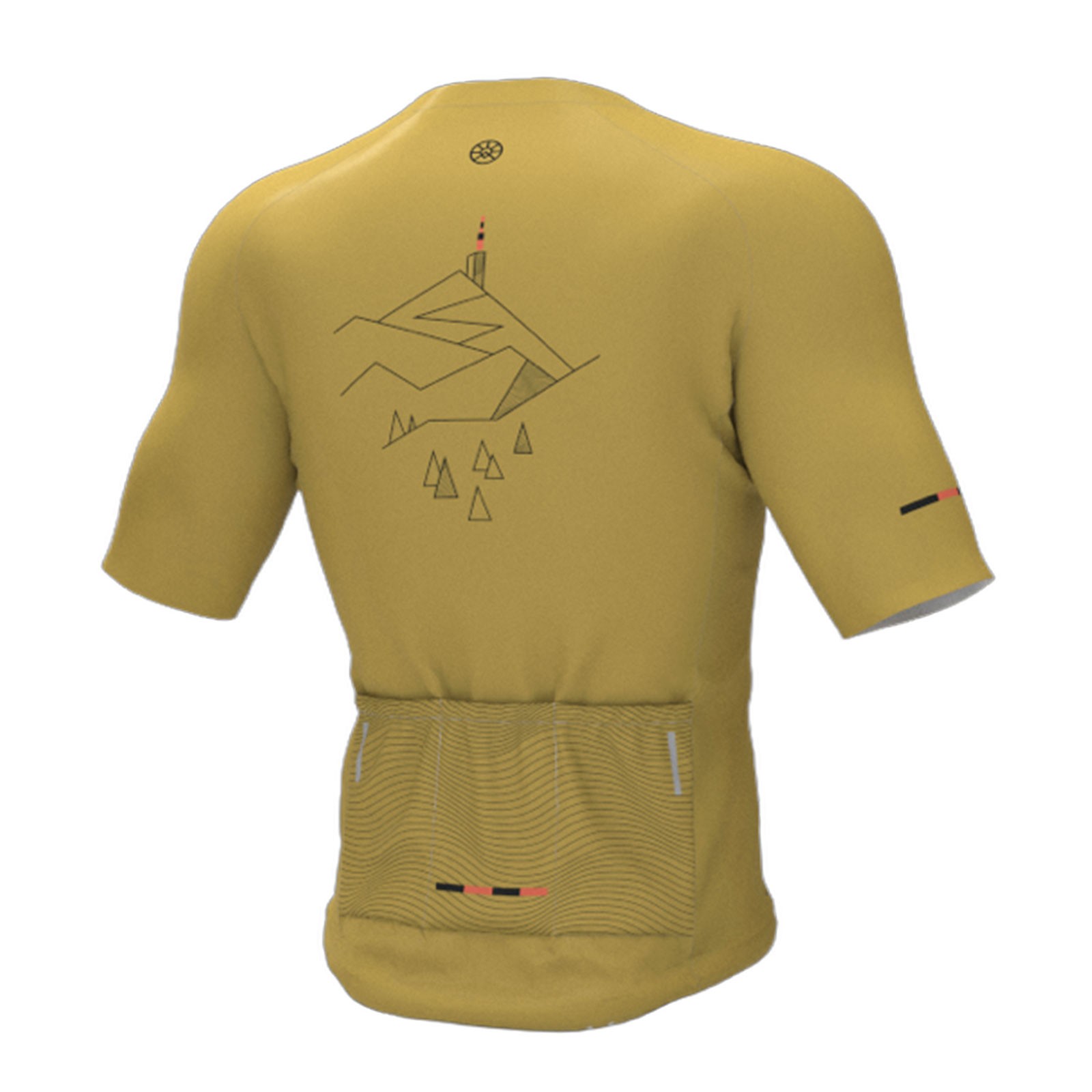 Ventoux Mustard Cycling Dream Short-Sleeve Jersey