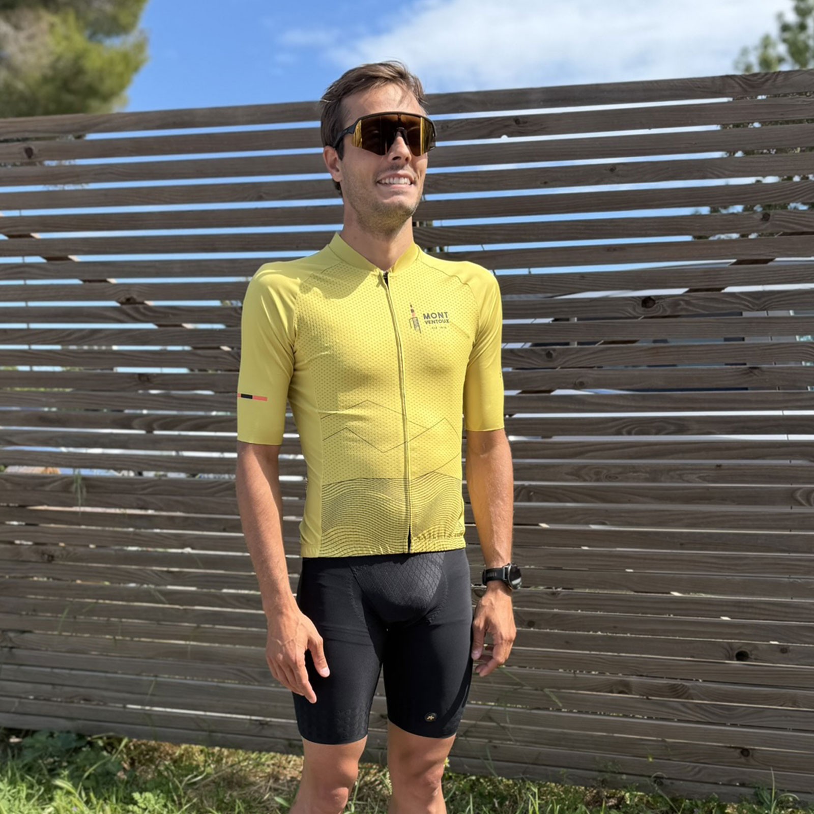 Maglia da ciclismo a maniche corte Ventoux Mustard Cycling Dream
