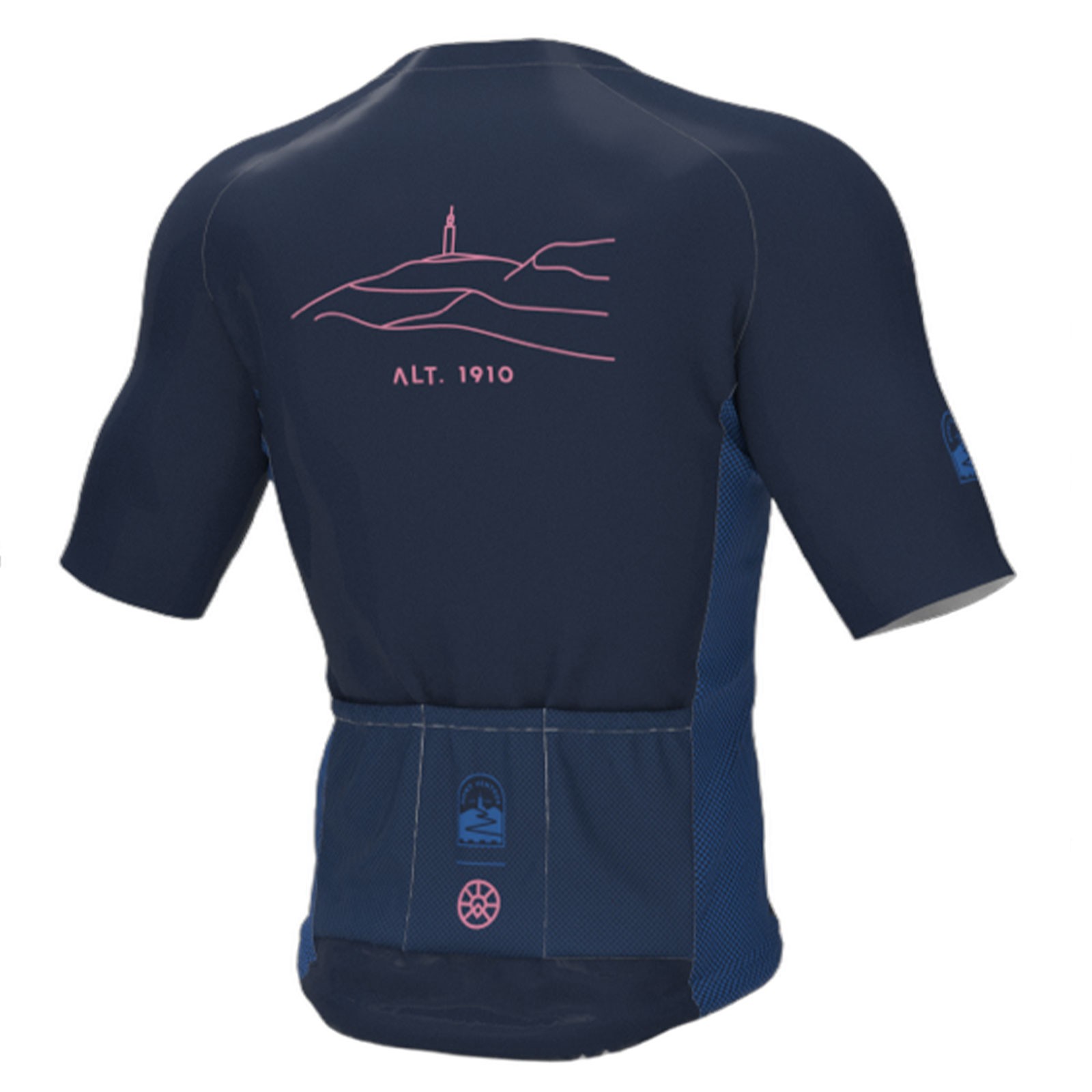 Maillot à manches courtes Rêve de vélo Ventoux Bleu