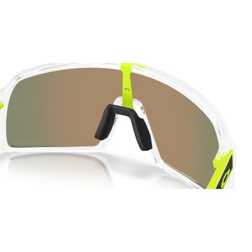 Oakley Sutro Neon Pop Collection Clear / Prizm Ruby Cycling Glasses OO9406-D20
