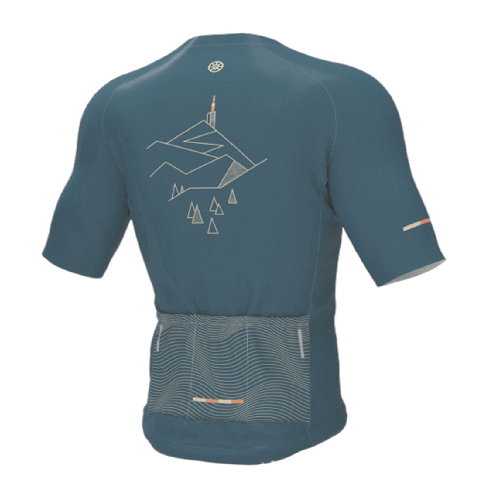 Ventoux Cycling Dream shirt met korte mouwen, petrolblauw