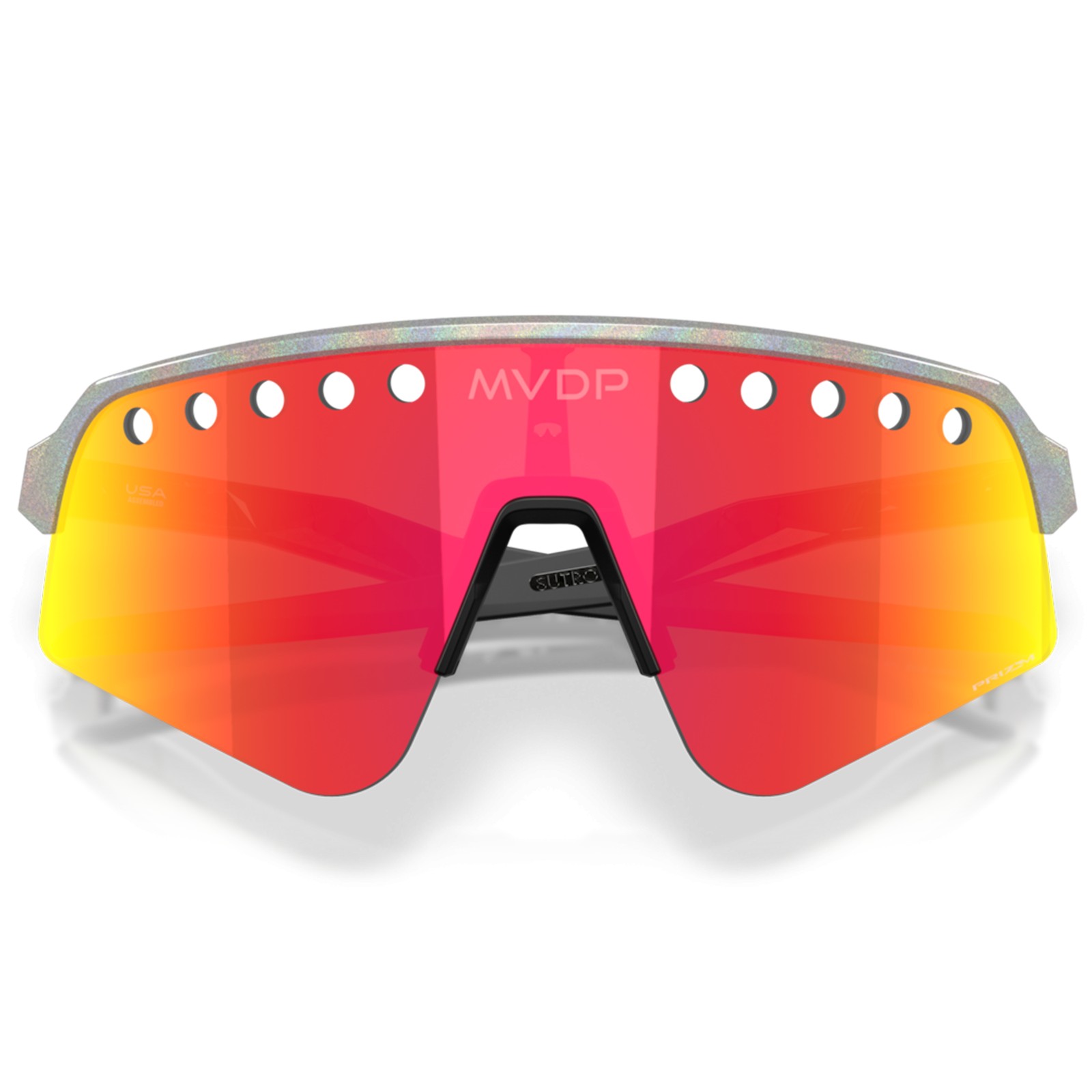 Óculos de ciclismo Oakley MVDP Signature Series Sutro Lite Sweep Space Dust / Prizm Ruby OO9465-400