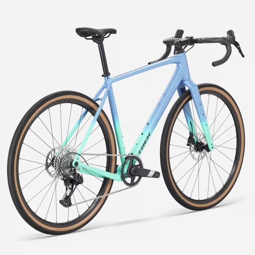 Bicicleta gravel Trek Checkpoint ALR 5 Gen.3 Apex XPLR 12v , color azul fiordo con degradado a verde Miami (2026)