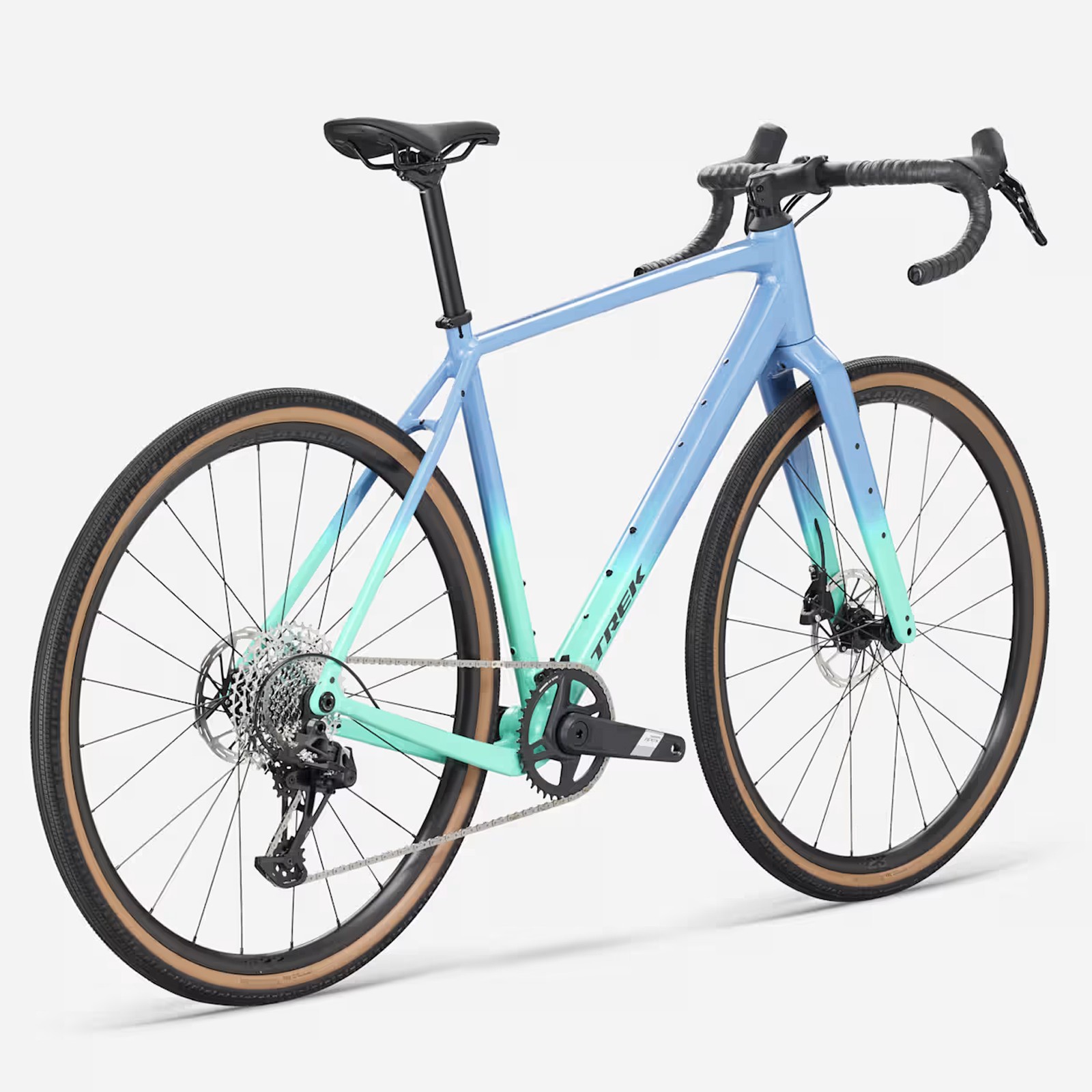 Bicicleta gravel Trek Checkpoint ALR 5 Gen.3 Apex XPLR 12v , color azul fiordo con degradado a verde Miami (2026)
