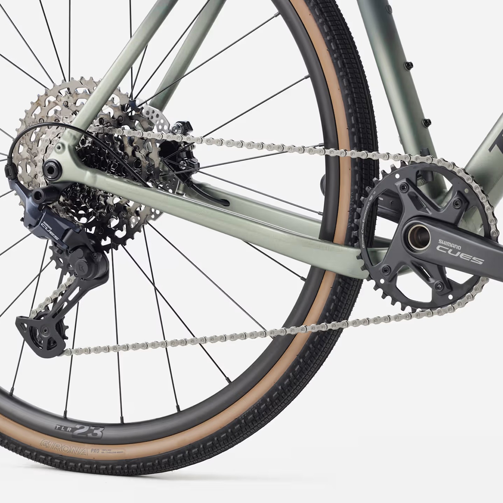 Bicicleta gravel Trek Checkpoint ALR 4 Gen.3 Cues U8000 11v , verde Keswick fosco com efeito degradê de líquen, 2026