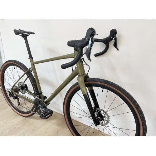 Bicicleta gravel Shimano 105 11v verde - talla L